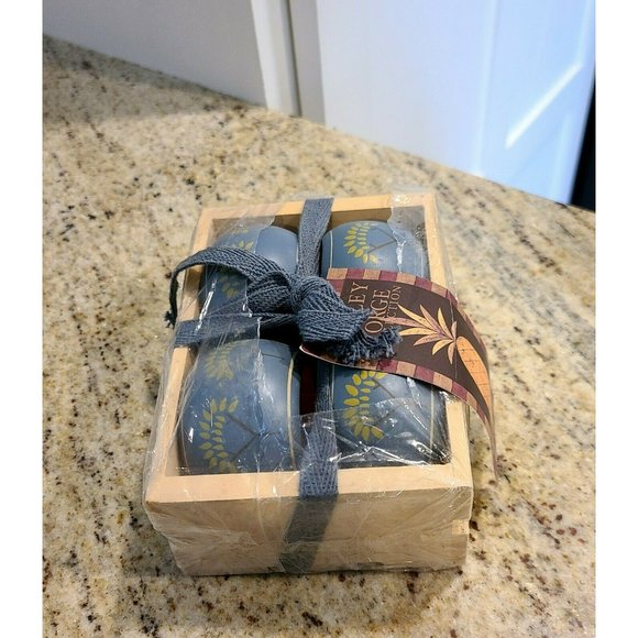 Warren Kimble Home Sweet Home Valley Forge Wooden Napkin Rings Set of 4 NIP - Picture 4 of 10